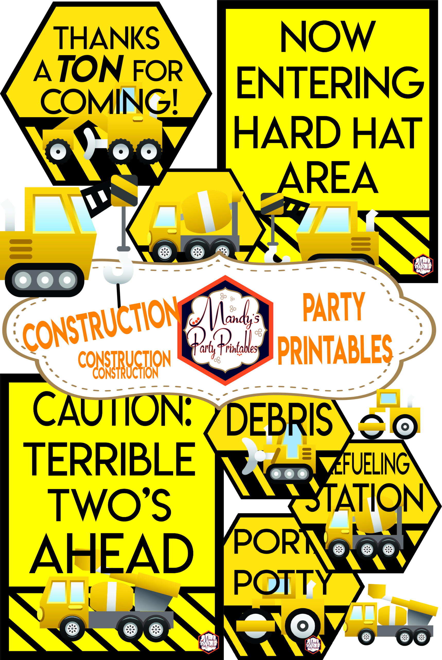 Pin On Free Construction Party Printables Pin On Free Construction Party Printables