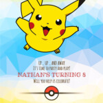 Pokemon Birthday Invitations Free Printable Pokemon Birthday
