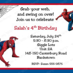 Spiderman Party Invitations Printable