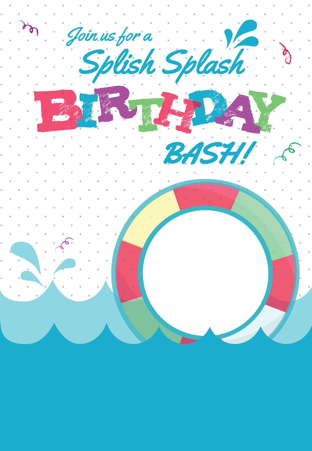Splish Splash Pool Party Invitation Template Free Greetings Splish Splash Pool Party Invitation Template Free Greetings