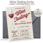 Vintage Wine Tasting Invitation Wine Tasting Invite Wine Etsy Wine